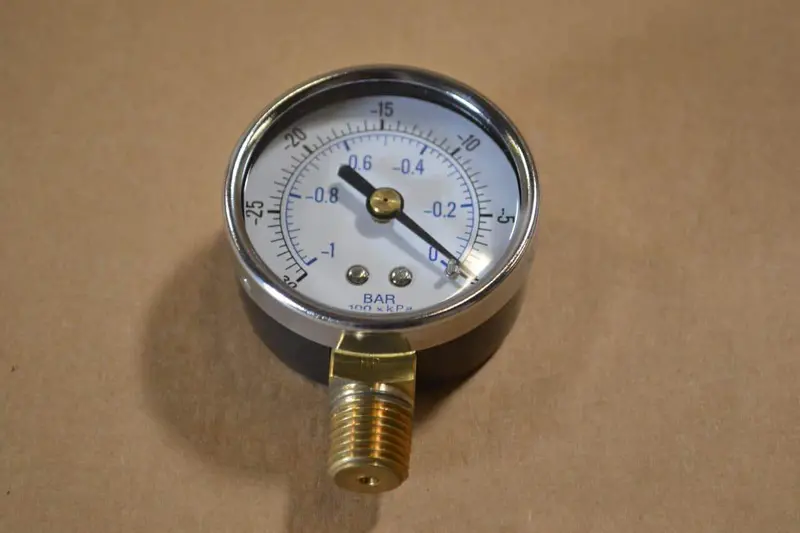 0–30 Psi Vacuum Gauge For Sc, Hc, 9711, 9725, 1100, And 25000 Recyclers (3 & 6 Gal) 1