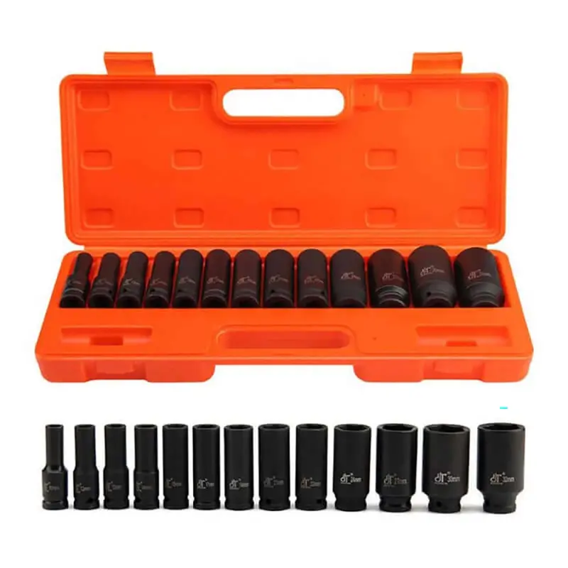 1/2" Drive Deep Impact Socket Set (10–32Mm) For Automotive Repairs 1