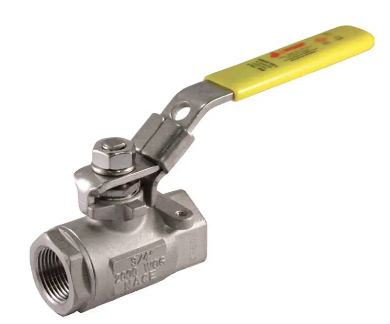 1/2-Inch Threaded Stainless Steel Ball Valve – Standard Port, 2000 Wog Rating 1