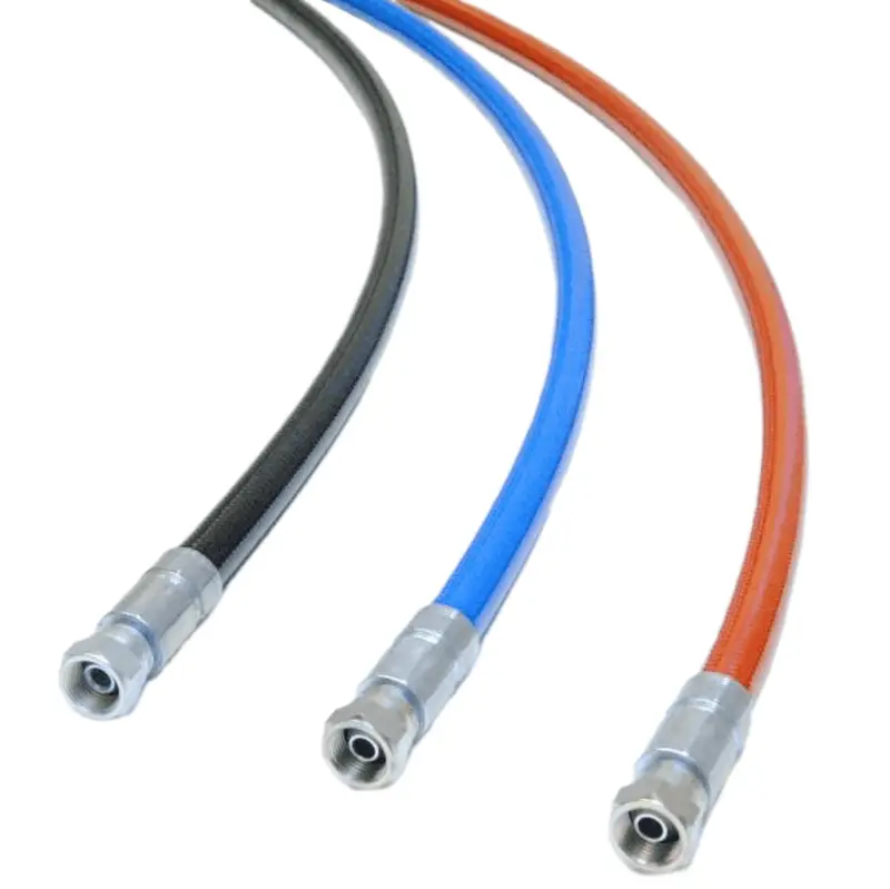 1/4" High-Pressure Airless Hose – Black, 9750 Psi, 50-Foot Coil With 1/4" Female Fittings 1