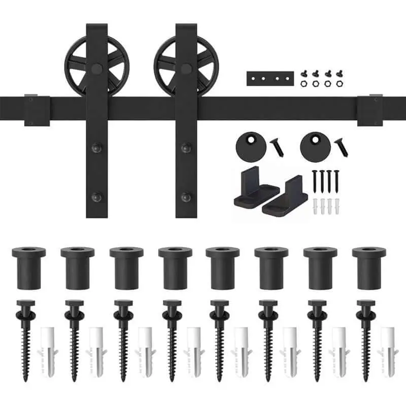 1.83-Meter (6-Foot) Barn Door Rail Kit For Interior Sliding Doors 1