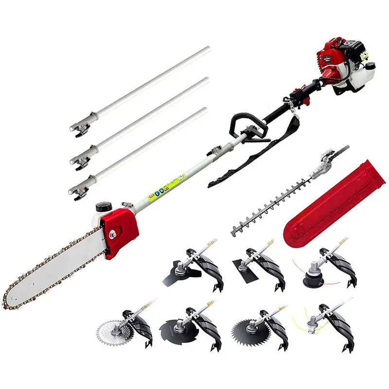 10-In-1 Cordless Brush Cutter, Hedge Trimmer & Pruning Saw 1
