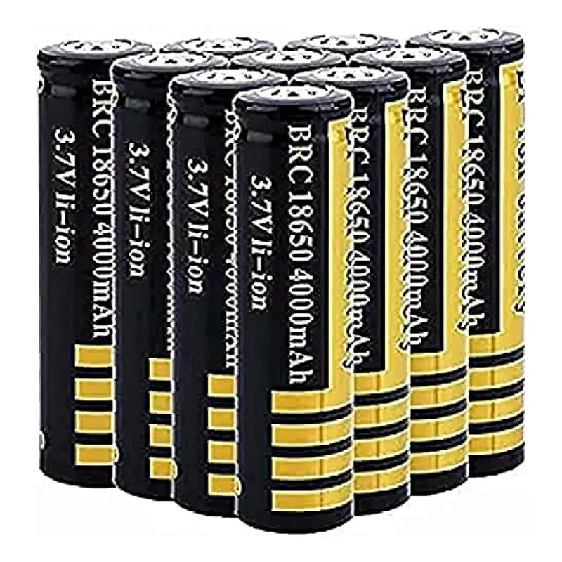 12-Pack 18650 Rechargeable Lithium-Ion Batteries – High-Capacity 3.7V Power Cells 1