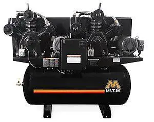 120-Gallon Dual-Stage Electric Duplex Compressor - Aed-20315-120Hm 1