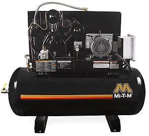 120-Gallon Dual-Stage Electric Simplex Compressor - Ads-23110-120H 1