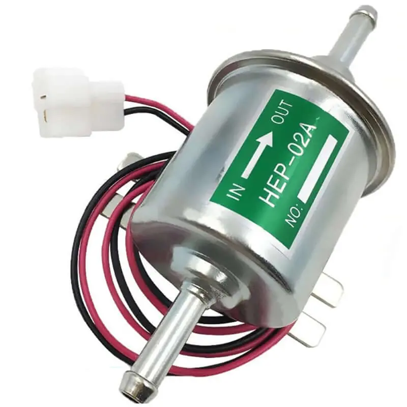 12V Heavy-Duty Electric Fuel Pump – Metal Housing, 2 Psi Output 1