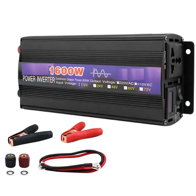 12V To 110V/220V Pure Sine Wave Car Inverter – 1600W Continuous Output 1