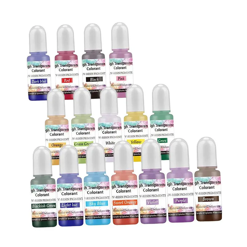 16-Color Epoxy Resin Pigment Set For Custom Casting And Coloring 1