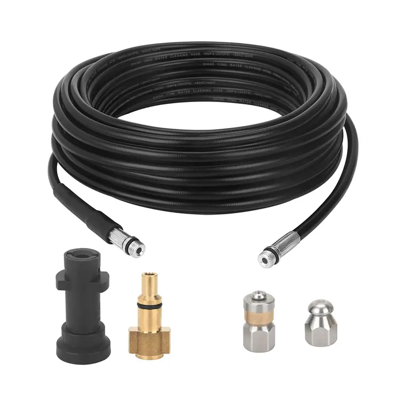 20-Meter Flexible Drain And Pipe Cleaning Kit – Compatible With Kärcher, Ozito, Briggs & Stratton 1