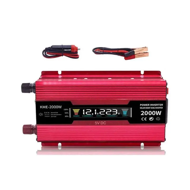 2000W Pure Sine Wave Power Inverter – 12V Dc To 110V/220V Ac 1