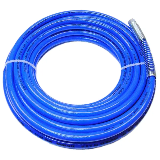 3/8" Low-Pressure Airless Fluid Hose – Blue, 3300 Psi, 50' Length, 3/8" Female Connectors 1