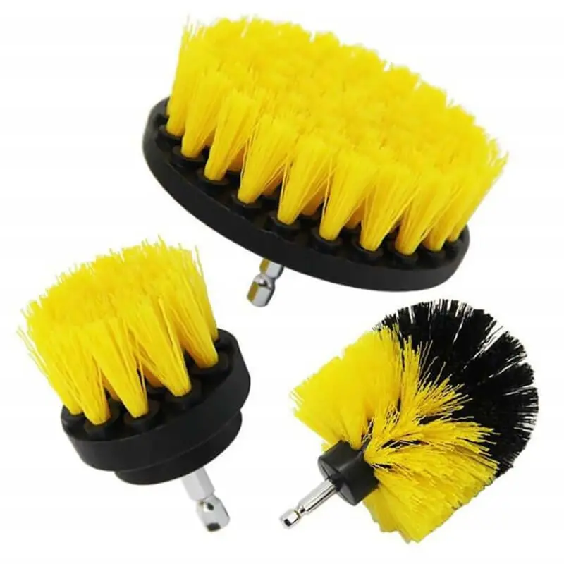 3-Piece Power Drill Brush Attachment Set For Deep Cleaning 1