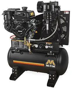 30-Gallon Dual-Stage Gas-Powered Air Compressor Abs-14K-30H 1