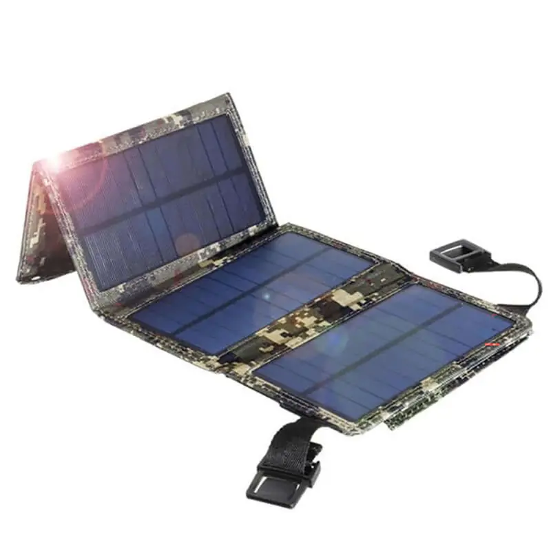 30W Foldable Solar Panel With Built-In Usb Mobile Battery Charger 1
