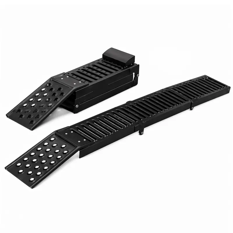 350Kg Capacity Trifold Aluminum Loading Ramp For Vehicles & Equipment 1