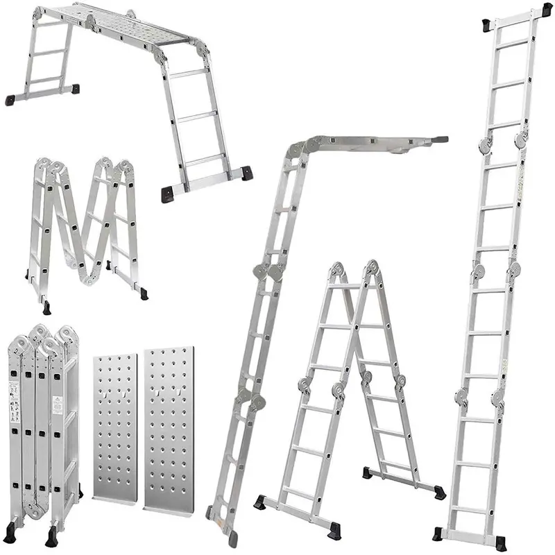 4.7-Meter Telescoping Extension Ladder – Lightweight Aluminum Design 1