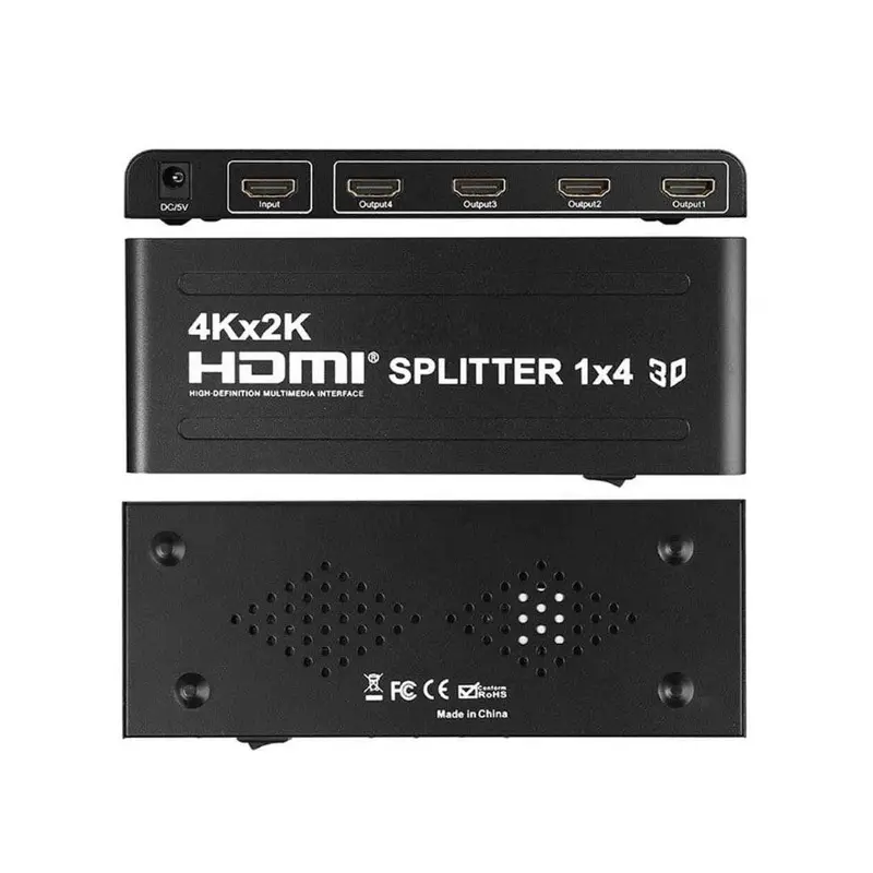 4K Ultra Hd Hdmi Splitter – 1-In, 2-Out Distribution Amplifier 1
