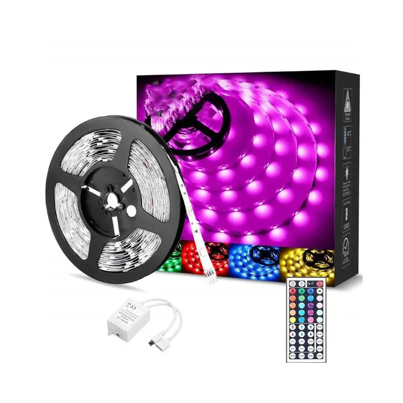 5-Meter 240-Led 5050 Rgb Strip Light Kit With 44-Key Controller 1