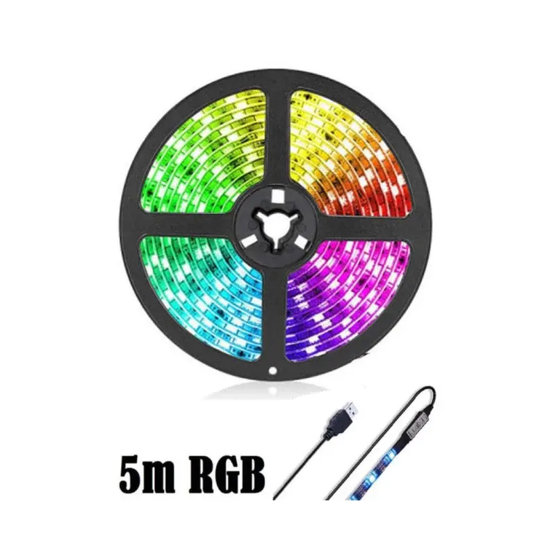 5-Meter Rgb Led Strip Light With Remote Control 1