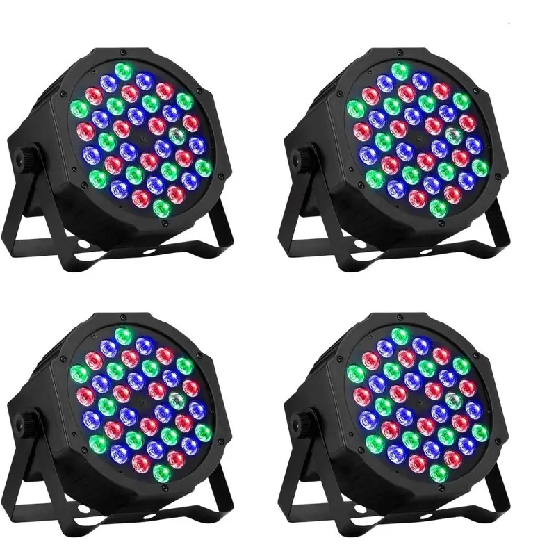 54-Led Professional Par Can Strobe Light Set – 4-Pack Stage Kit 1