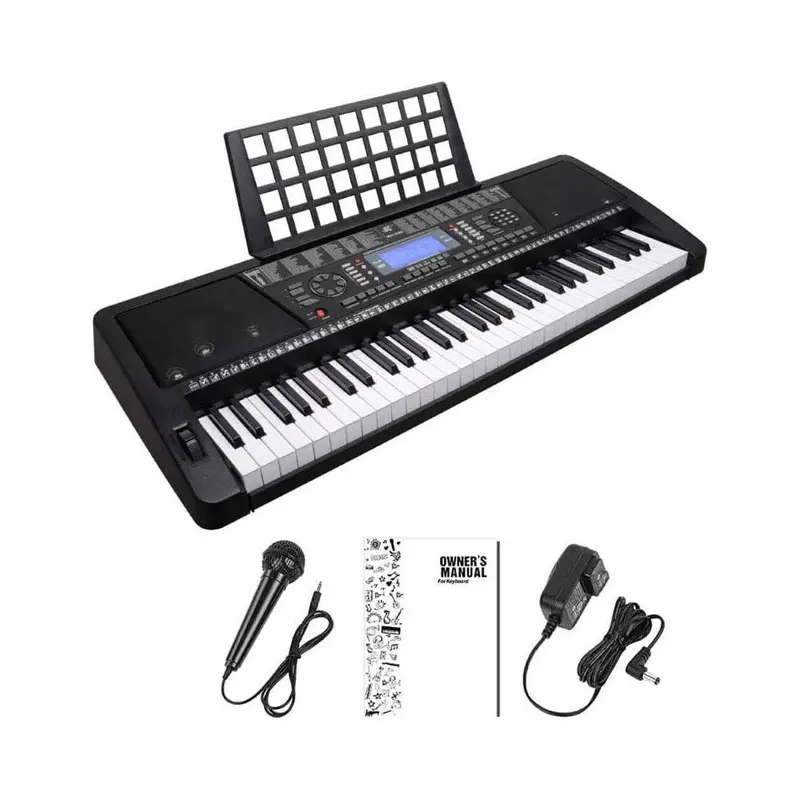 61-Key Keyboard Piano With Lcd Display, Metronome, And Dual Mode 1