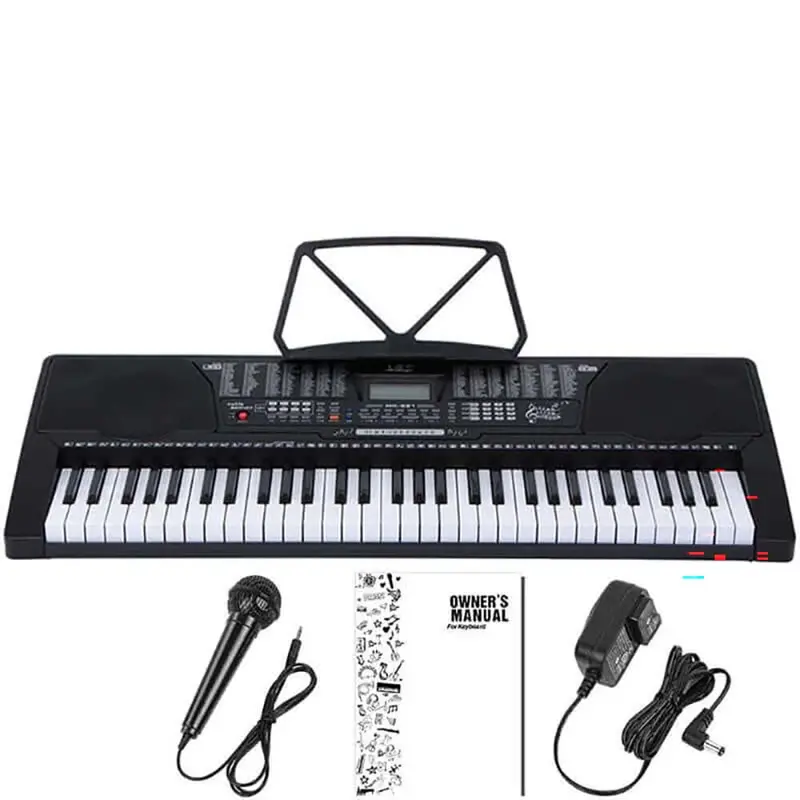 61-Key Usb-Enabled Digital Keyboard With Lcd Screen And Audio Interface 1