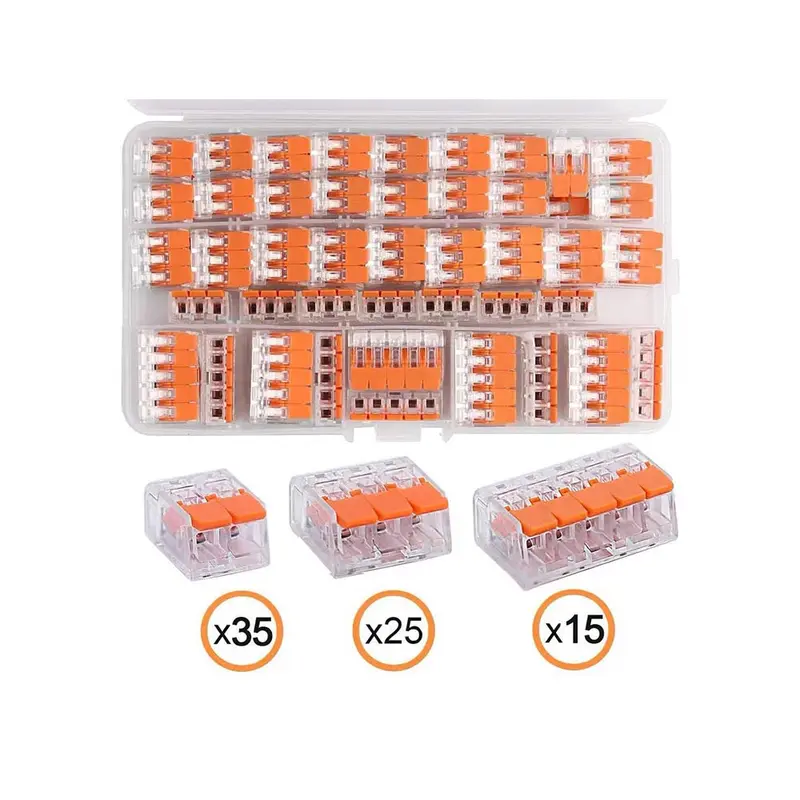 75-Piece Assorted Electrical Wire Connectors – Heat-Shrink Crimp Terminals 1