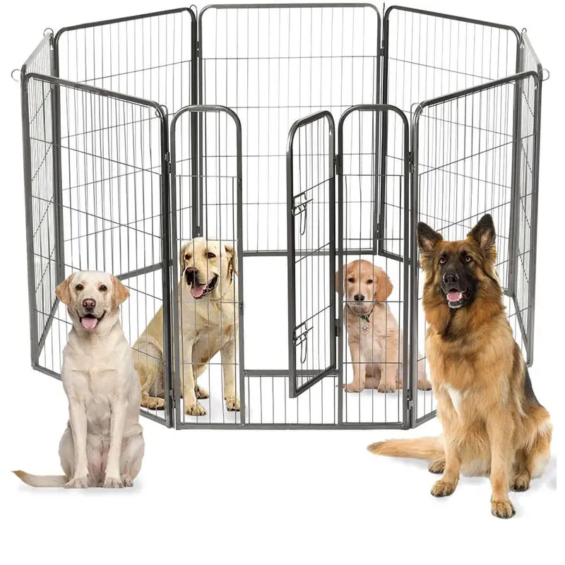 8-Section Modular Pet Playpen – 100Cm Height For Small To Medium Dogs 1