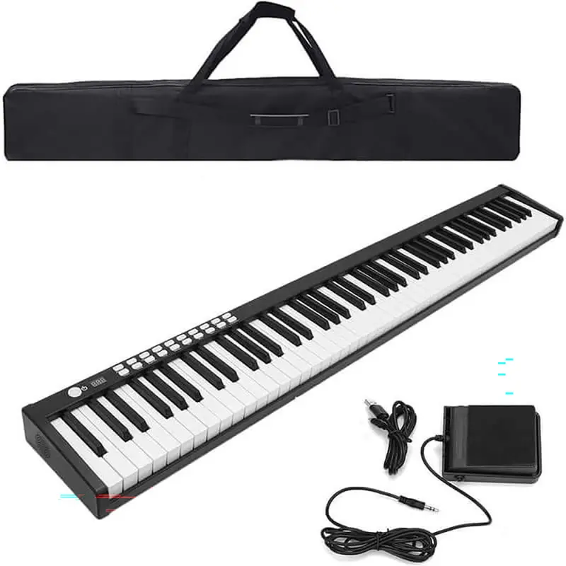 88-Key Digital Piano Keyboard With Built-In Speakers And Learning Features 1