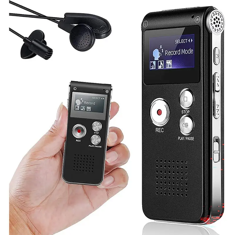 8Gb Digital Voice Recorder With Playback And Usb Charging 1