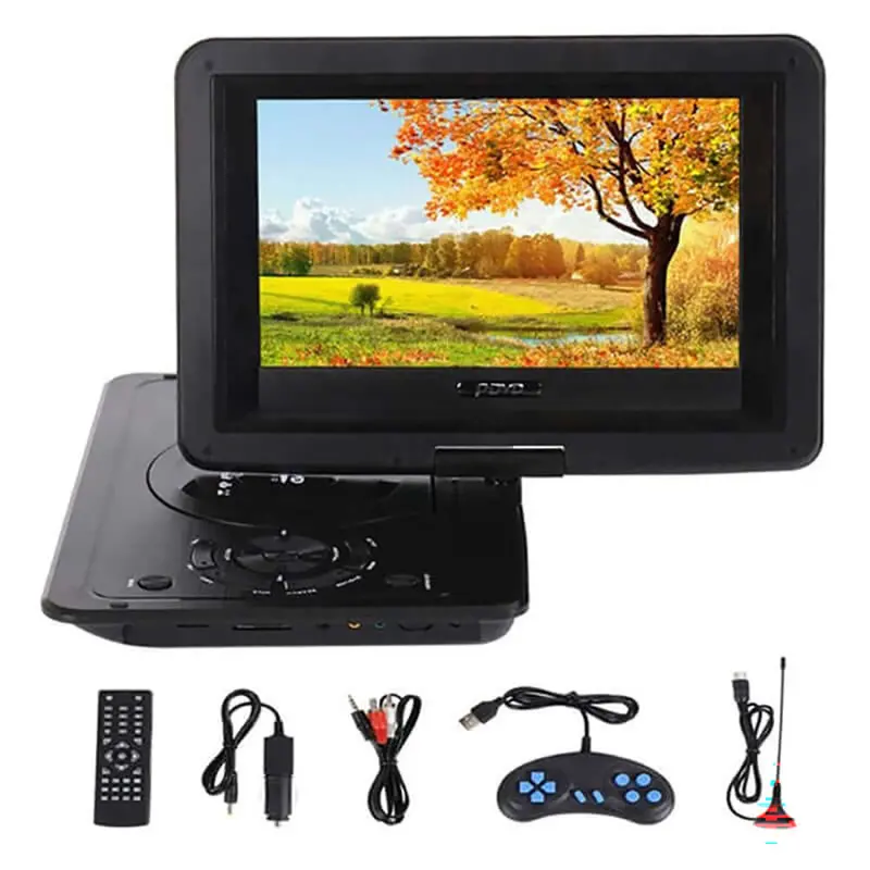 9.8-Inch Portable Dvd Player With Built-In Screen And Speakers 1
