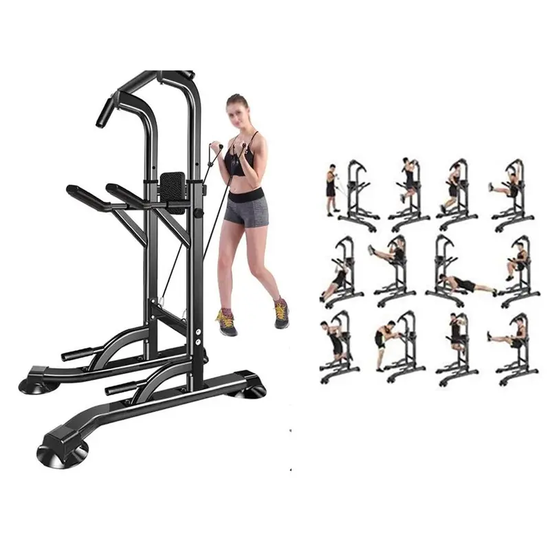 All-In-One Chin-Up And Dip Station – Space-Saving Home Gym Power Tower 1