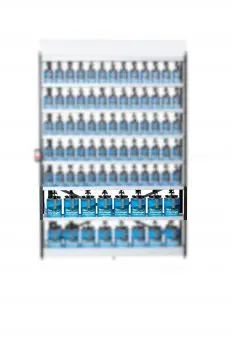 Alpha-Mix 160 8-Position Gallon-Sized Mixing Shelf 1