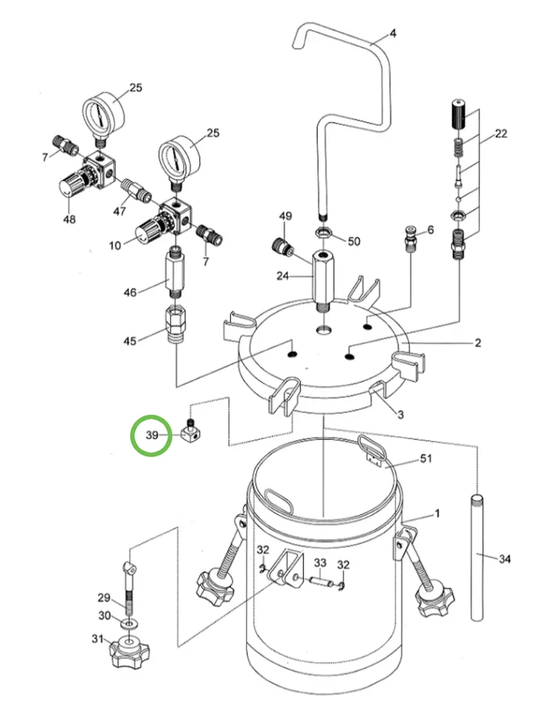 Anest Iwata Pet10 Air Flow Guide Accessory 1