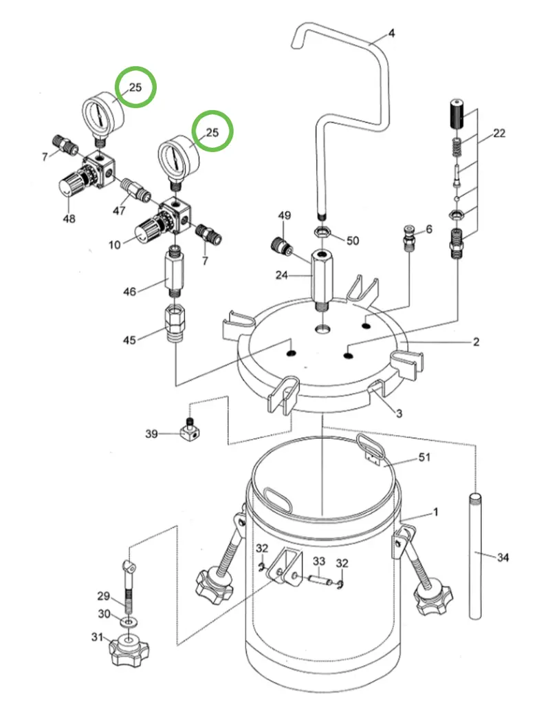 Anest Iwata Pet10 Precision Pressure Gauge 1