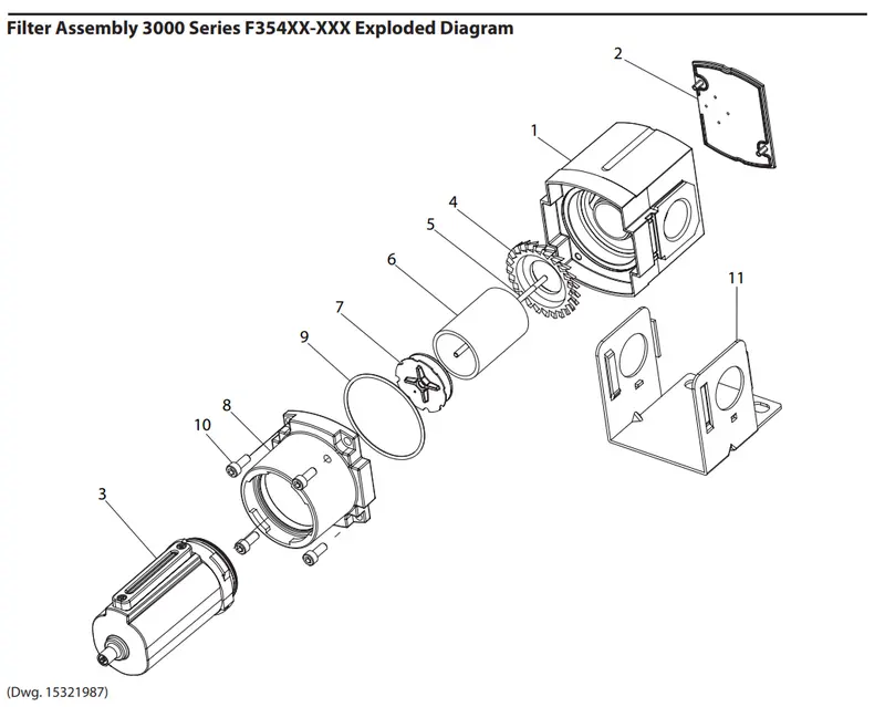 Aro-Flo 3000 Series Auto-Drain Coalescing Filter Bowl 1