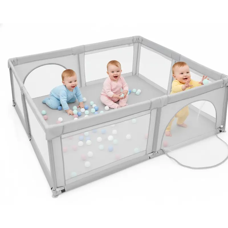 Baby Playpen Fence – Portable Safe Play Area For Infants & Toddlers 1