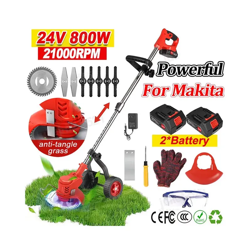 Battery-Powered Grass Trimmer And Lawn Edger – Portable Garden Tool 1
