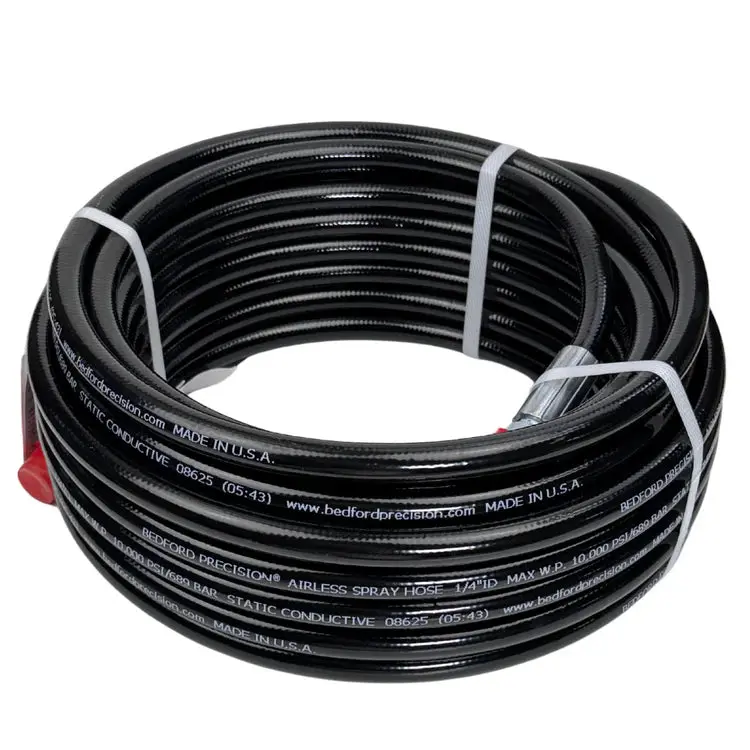 Bedford Precision 1/4-Inch Airless Hose – Heavy-Duty 10,000 Psi Rating 1