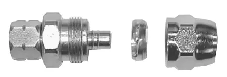 Binks 72-1317 Swivel Hose Connector: 1/4" Nps(F) To 5/16" Id Hose 1