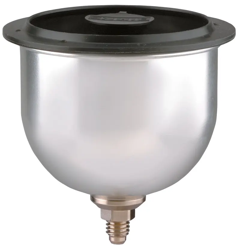 Binks 8 Oz Aluminum Gravity Cup – 7/16"-14 Male Thread (Model 81-381) 1