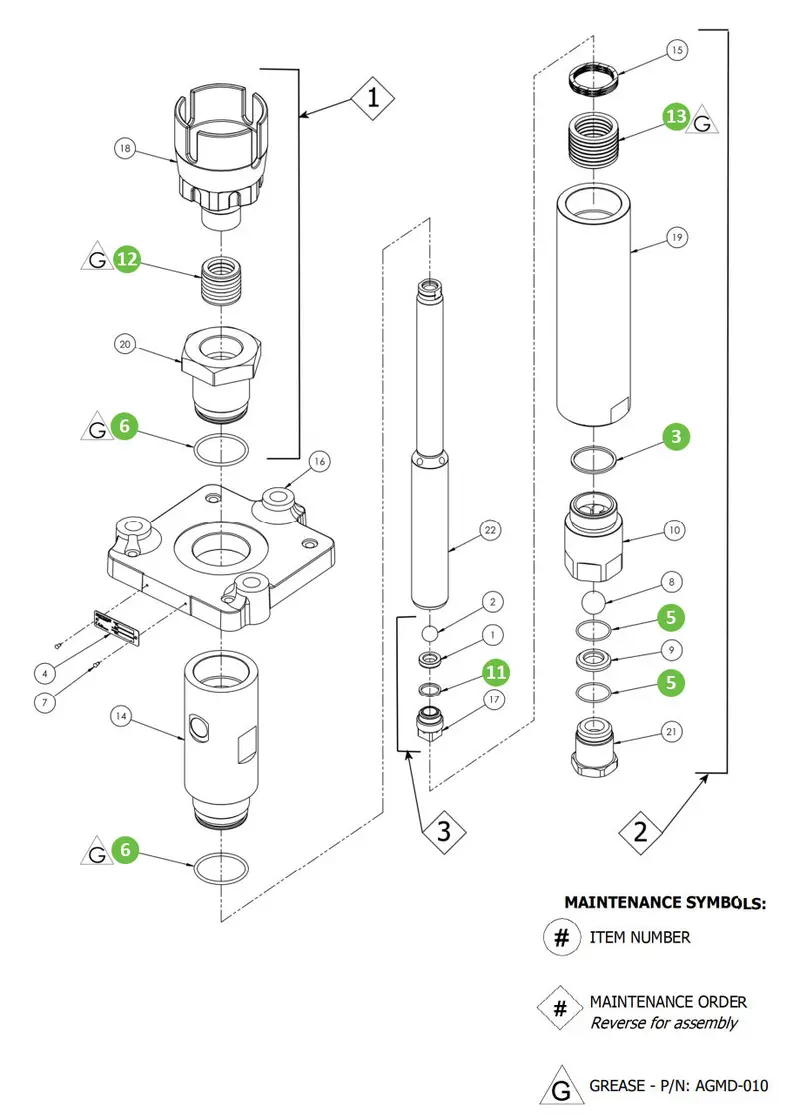 Binks Fx122Pu-Smh Fluid Section Seal Kit – Ptfe/Uhmwpe Version (250720) 1