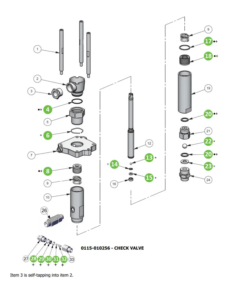 Binks Fx4 Hybrid Repair Kit – Ptfe And Leather Components (Part #0115-010222) 1