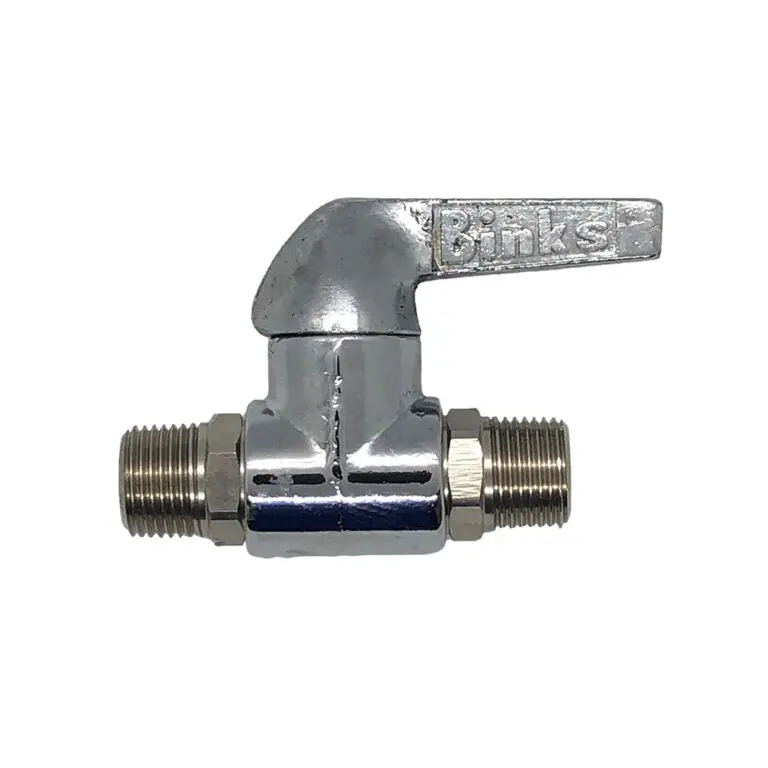 Binks Low-Pressure 2-Way Ball Valve — 3/8" Male × 3/8" Male 1