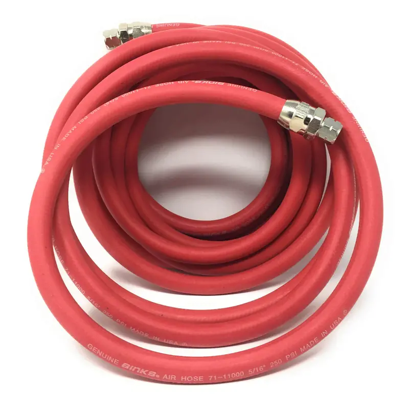 Binks Low-Pressure Air Hose – 1/4" Id × 1/2" Od With 1/4" Npsf Fittings 1
