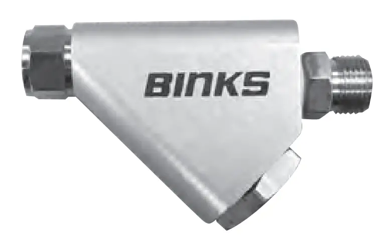 Binks Low-Pressure Y-Strainer Inline Filter 1