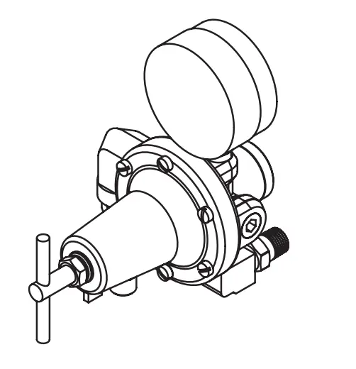 Binks Single-Air Regulator Control (1/2") For Gemini Ii Diaphragm Pumps 1