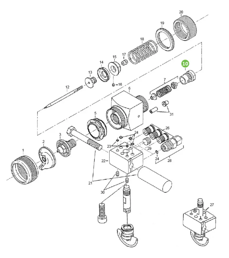 Binks T-Agpv-13 Robust Spray Gun Housing Unit 1