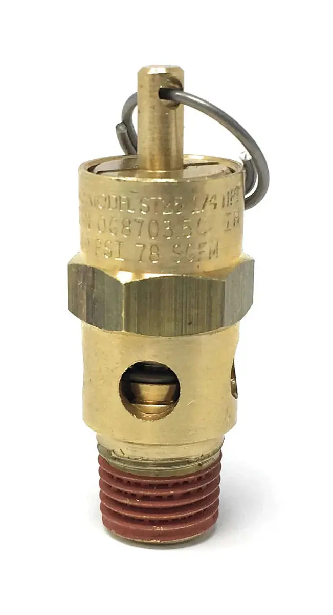 Binks Tia-4080 Pressure Tank Safety Relief Valve, Set To 80 Psi 1
