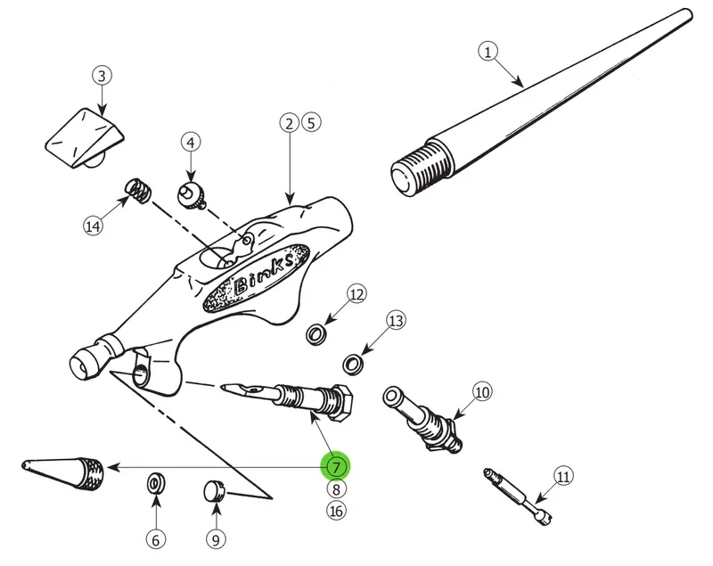 Binks Wren Fluid Control Assembly – Model A (59-9) 1
